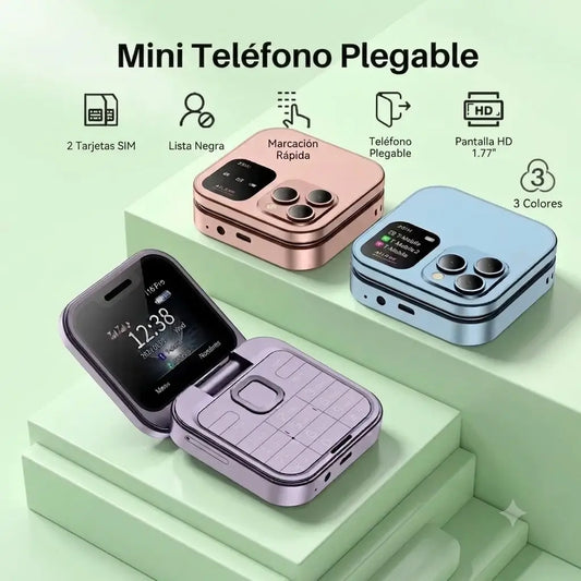 🇵🇦 Teléfono plegable de bolsillo