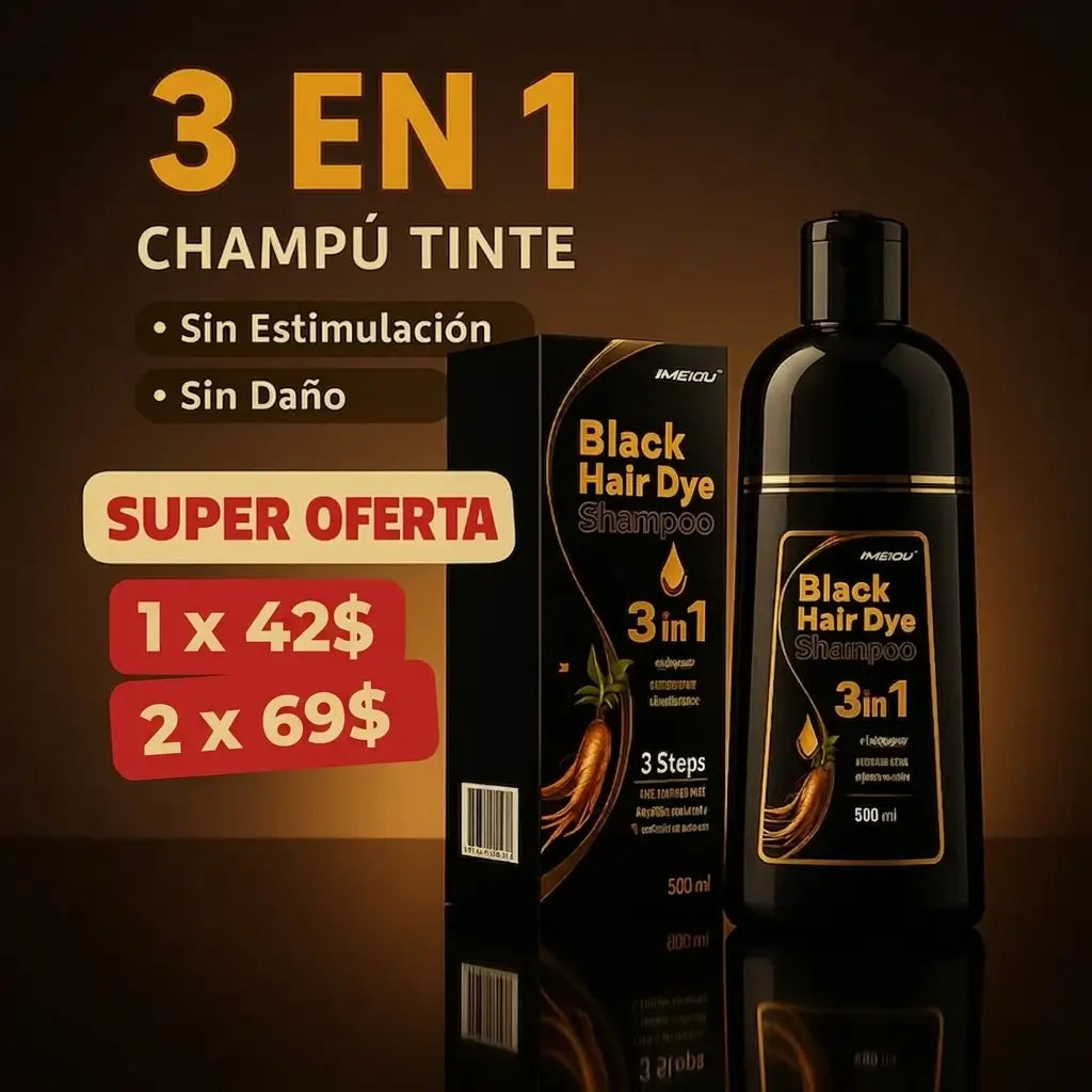 Champú Canas 3 en 1 Instantáneo